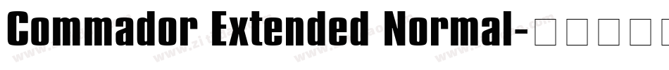 Commador Extended Normal字体转换